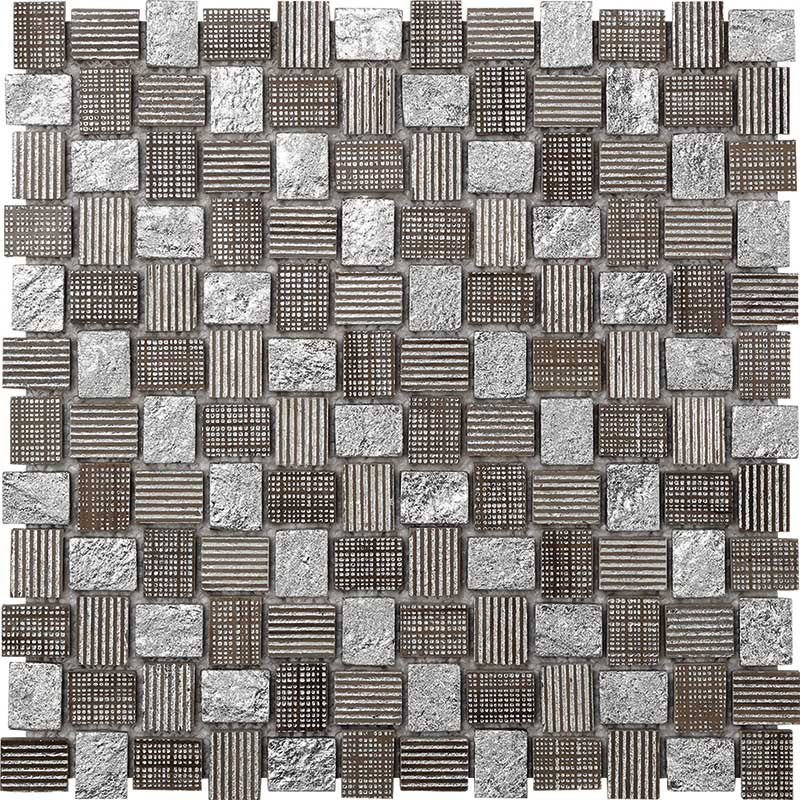 Mosaïque Twister gris