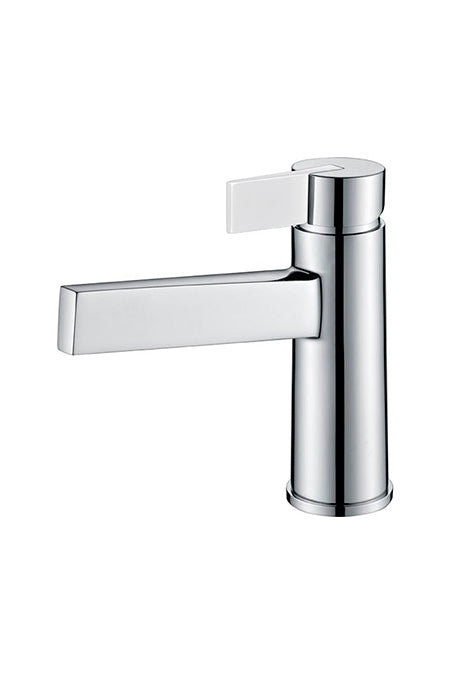 MITIGEUR LAVABO CHROME/BLANC MAT SÉRIE ELBA